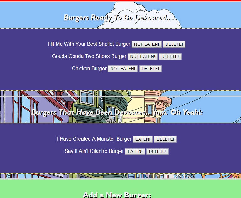 Eat-Da-Burger App!